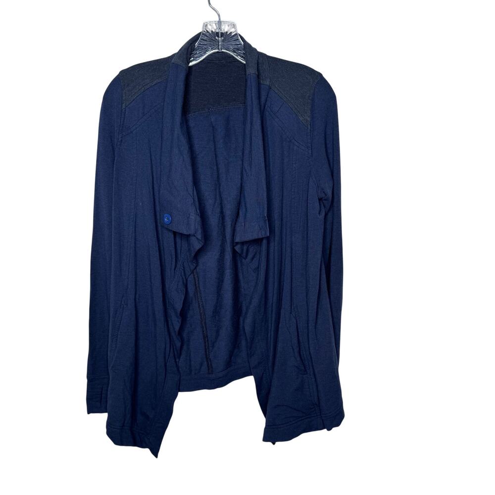 Lululemon Coast Wrap Navy Blue Size 4 Long Sleeve Cardigan
